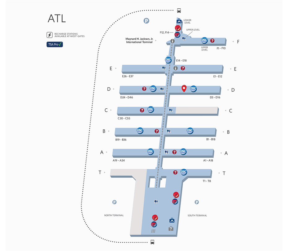 Atlanta Airport Terminal Map Delta Atlanta Airport Delta Terminal Map Images And Photos Finder