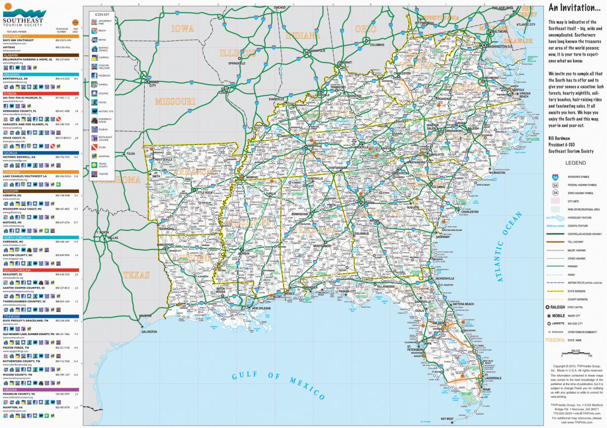 Southeast Texas Road Map Southeast Usa Map Secretmuseum