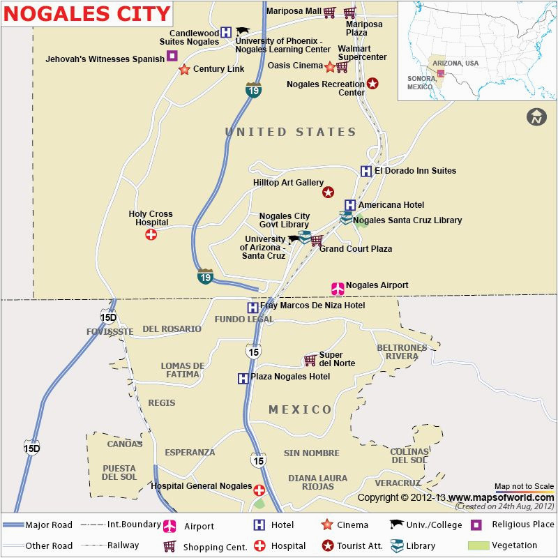 map showing the tourist places hotels airports shopping malls in