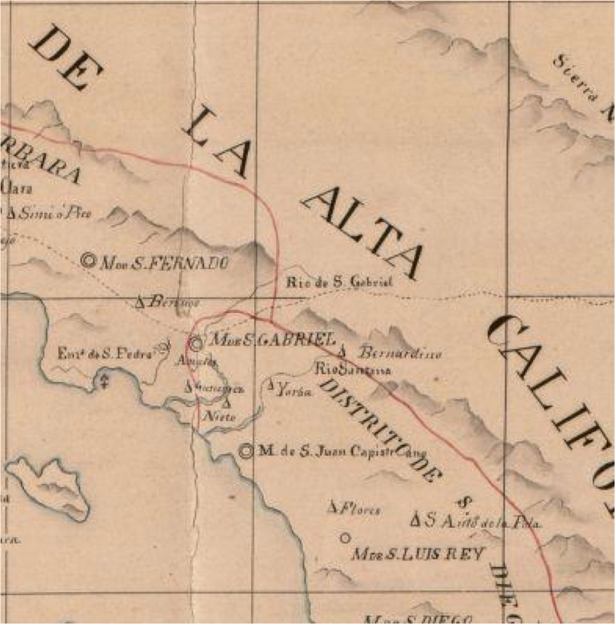 Alta California Map Alta California Map