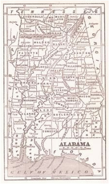 alabama antique maps and old maps