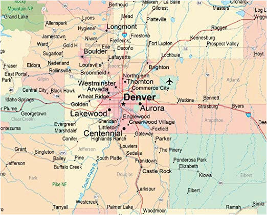 amazon com push pin travel maps colorado with brown frame and pins