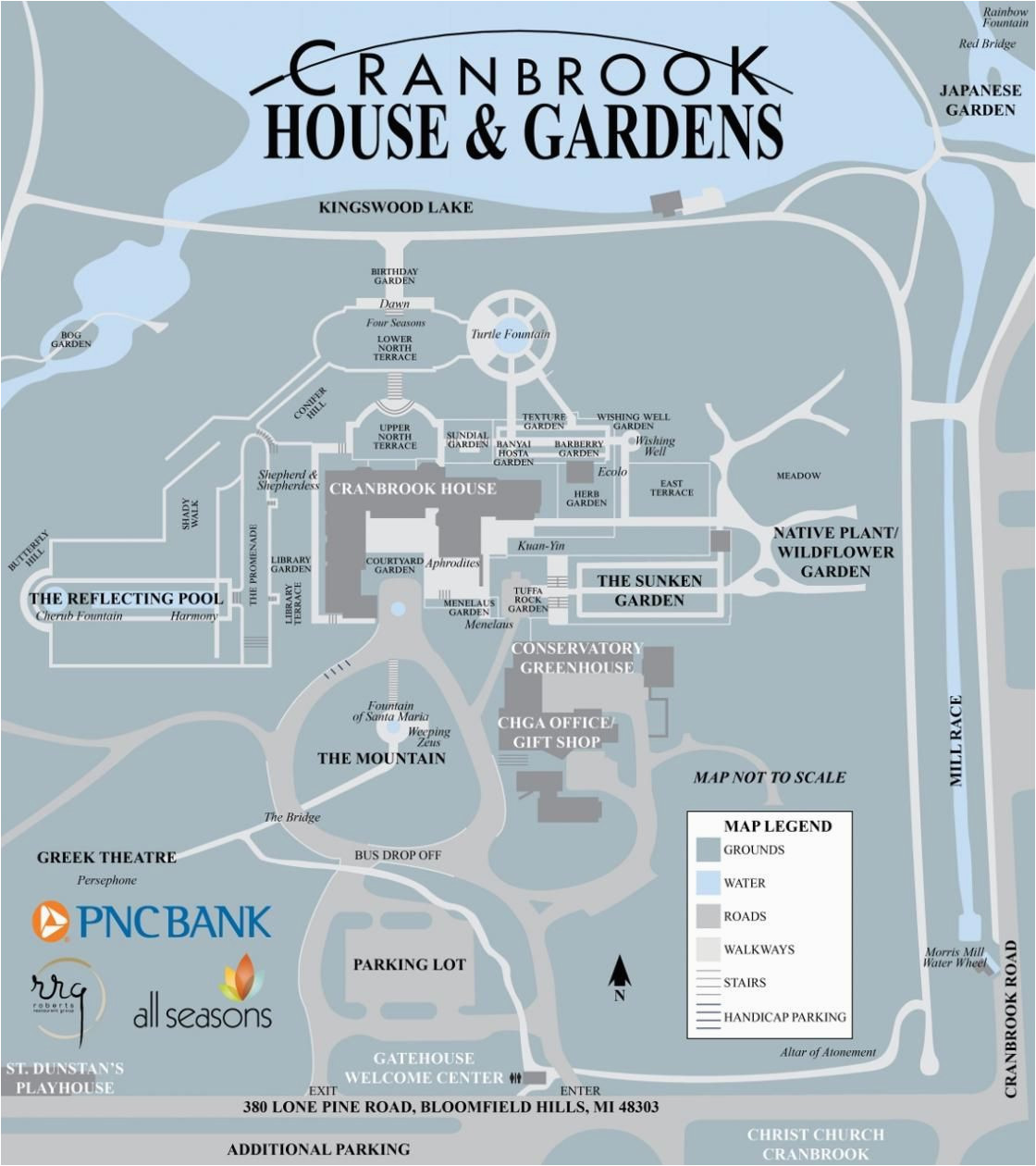 map cranbrook house and gardens the tour pinterest tours