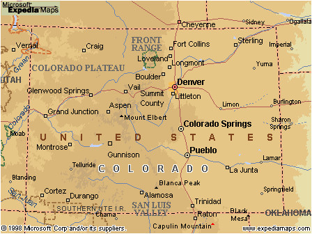 colorado lakes map maps directions
