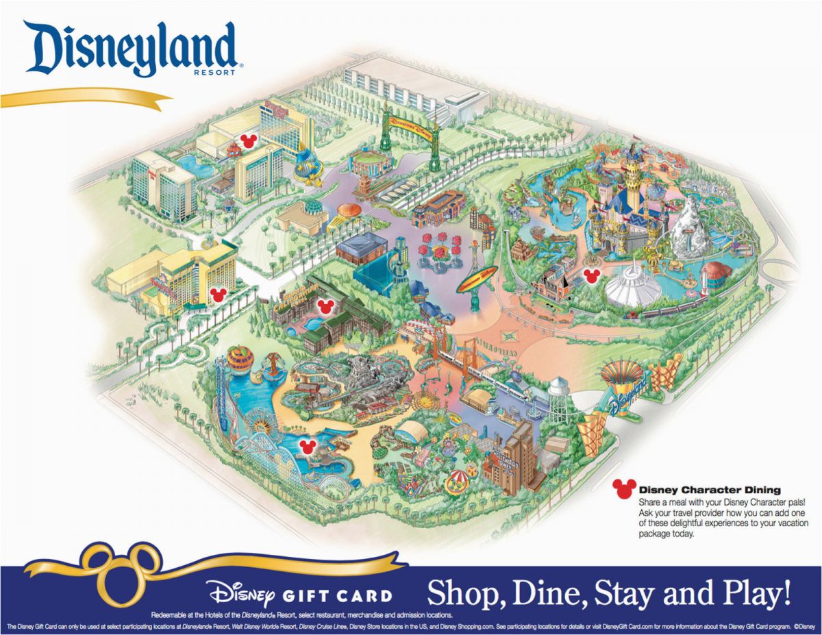 California Adventure Rides Map Printable Map Disneyland and California