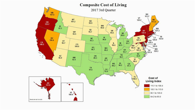 missouri 4th lowest cost of living in the country