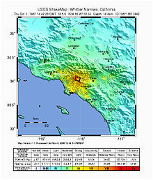 1987 whittier narrows earthquake wikipedia