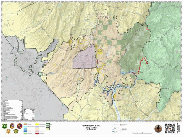 camp fire maps inciweb the incident information system