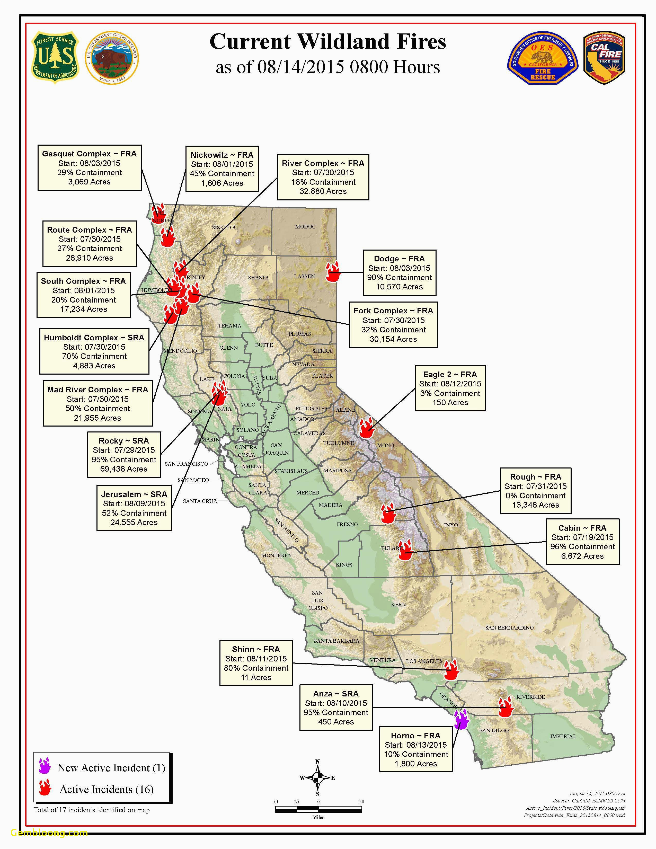 map of current california wildfires best of od gallery website