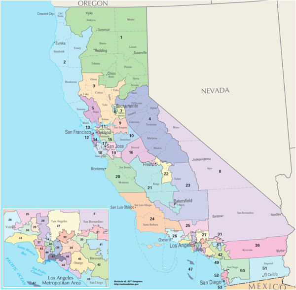 California Senate Map United States Congressional Delegations From California Wikipedia