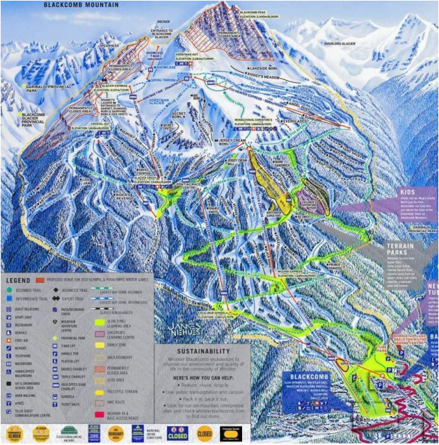 blackcomb mountain skiing whistler british columbia canada