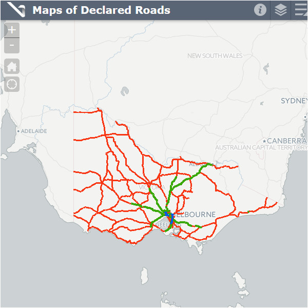 maps of declared roads vicroads