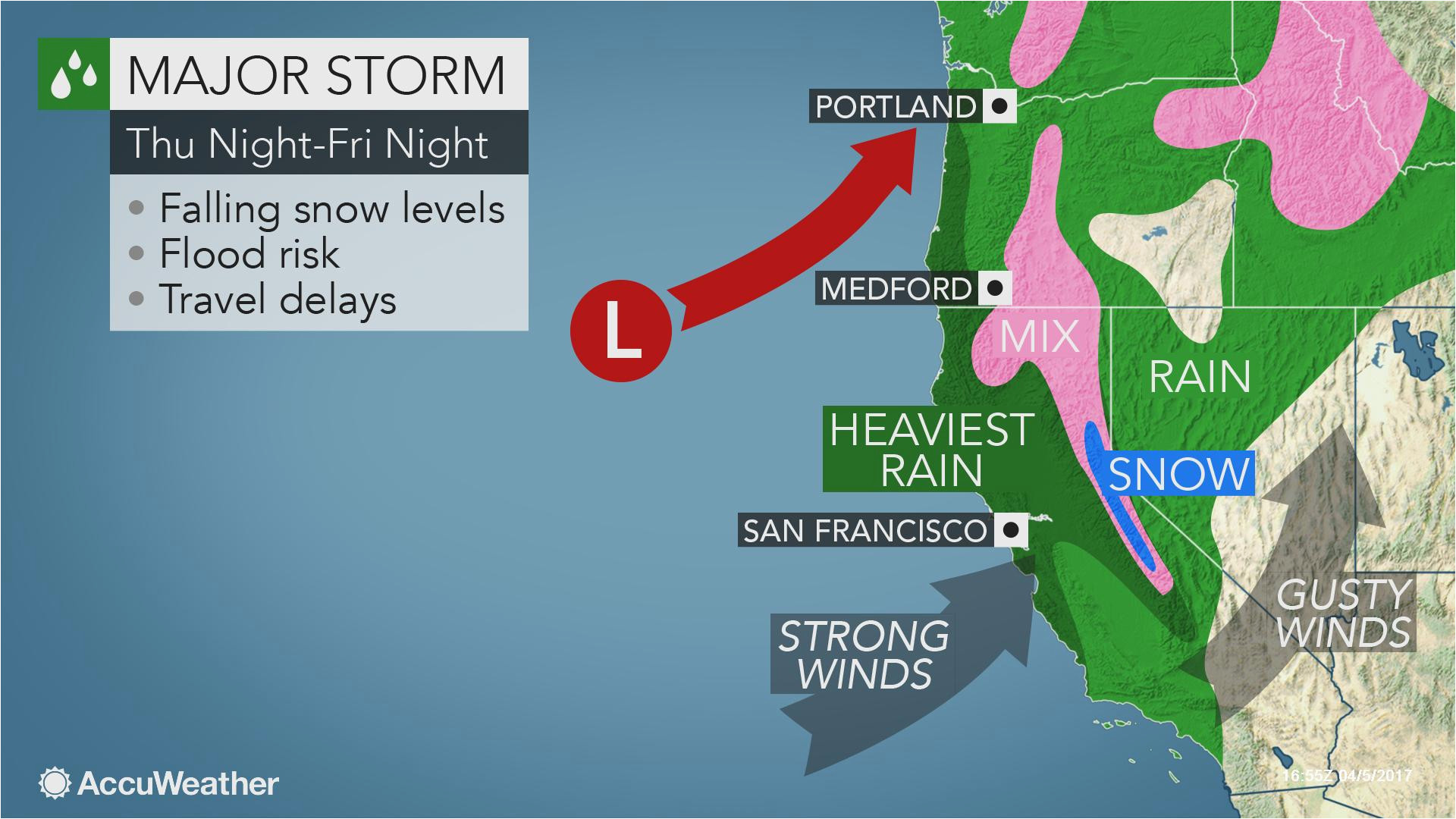 powerful storm to slam west at end of week