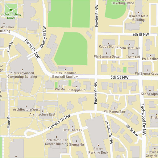 Georgia Tech Campus Map