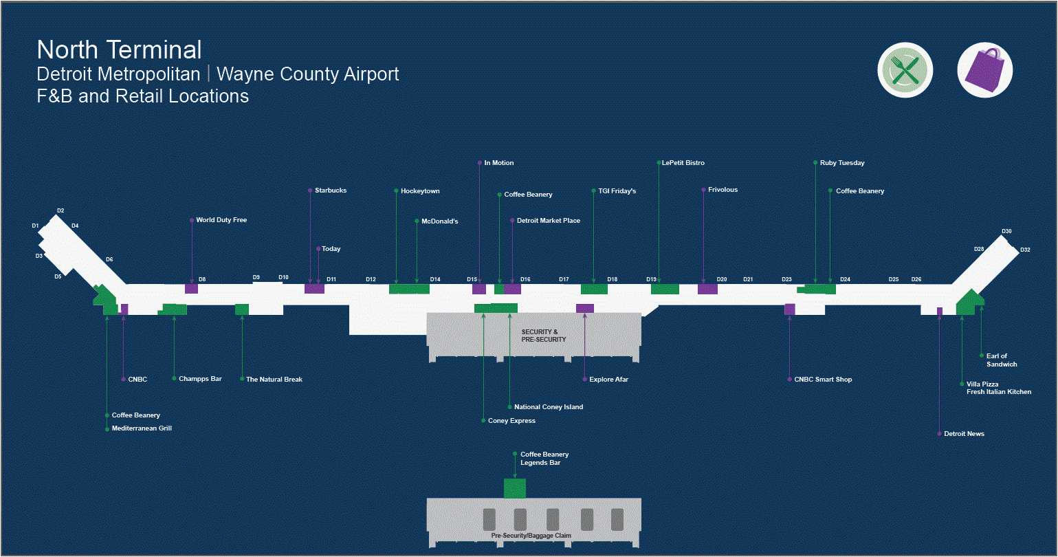cleveland airport map luxury detroit airport map lovely map od