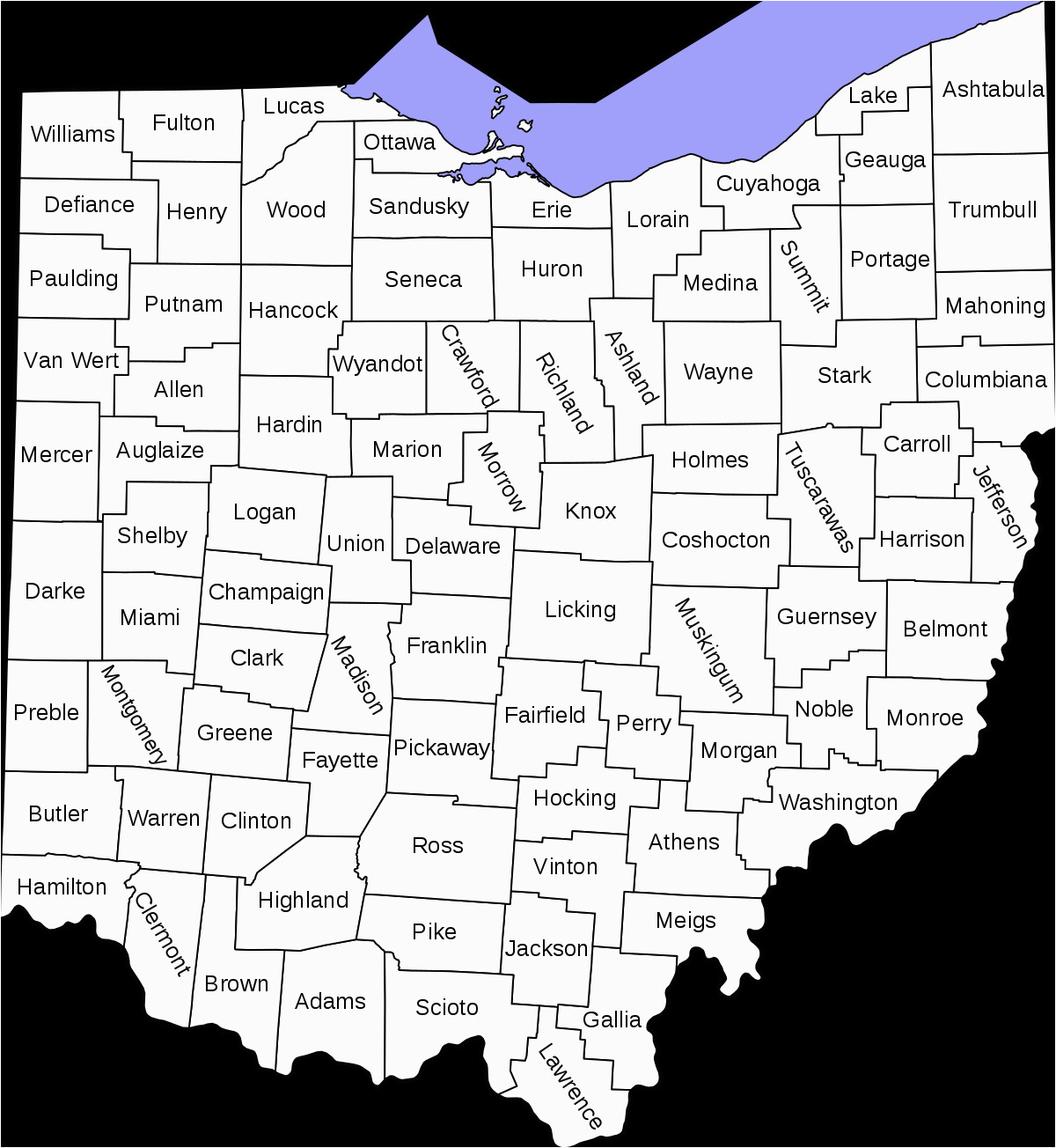 Clinton County Ohio Map List Of Counties In Ohio Wikipedia.