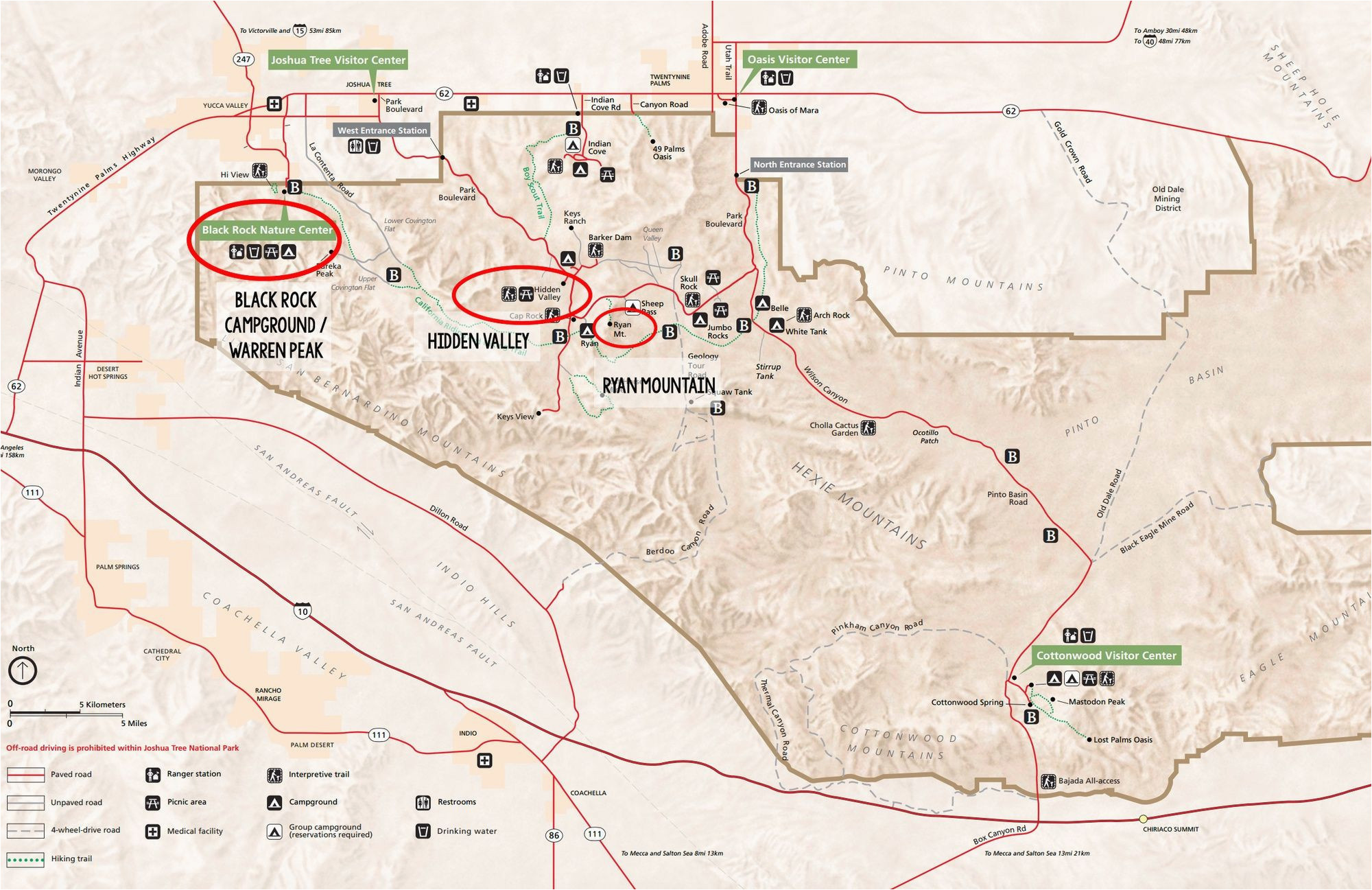 coachella valley map california outline best joshua tree hikes for