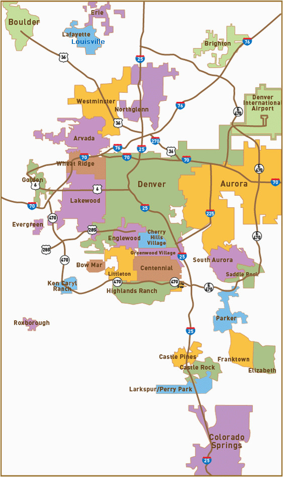 relocation map for denver suburbs click on the best suburbs