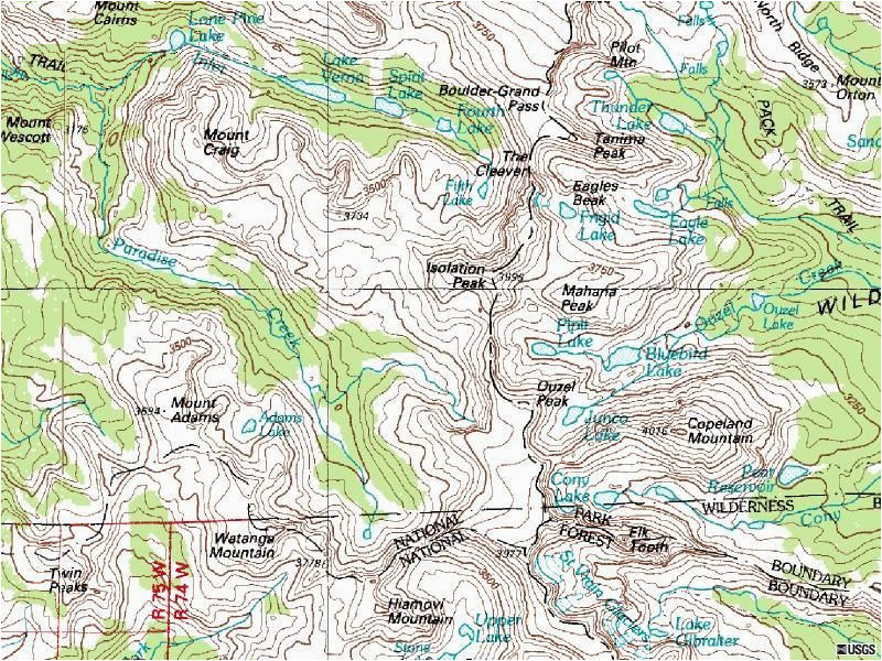 isolation peak colorado topographic map click for larger image