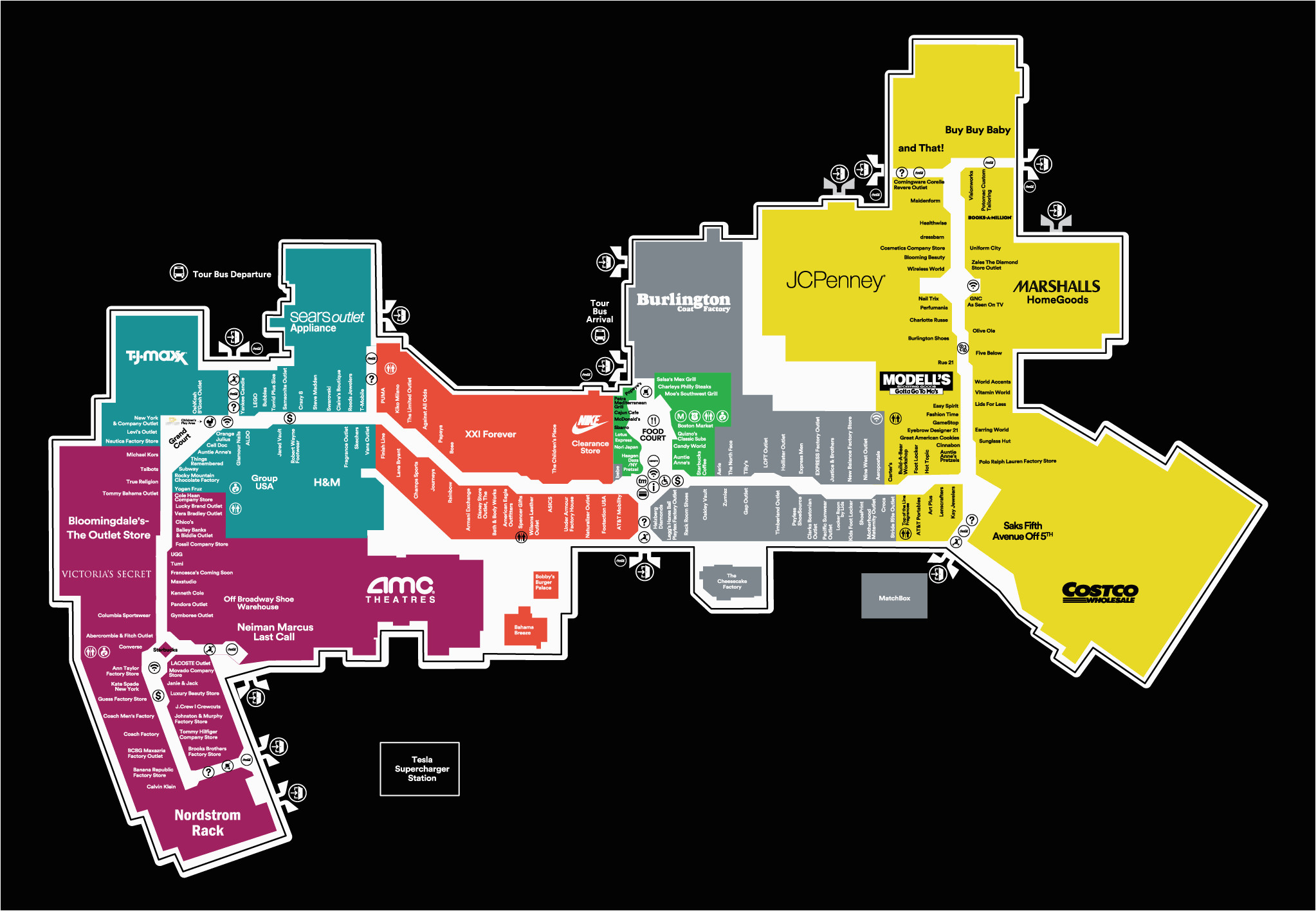 concord mills mall map new hours for potomac mills a shopping center