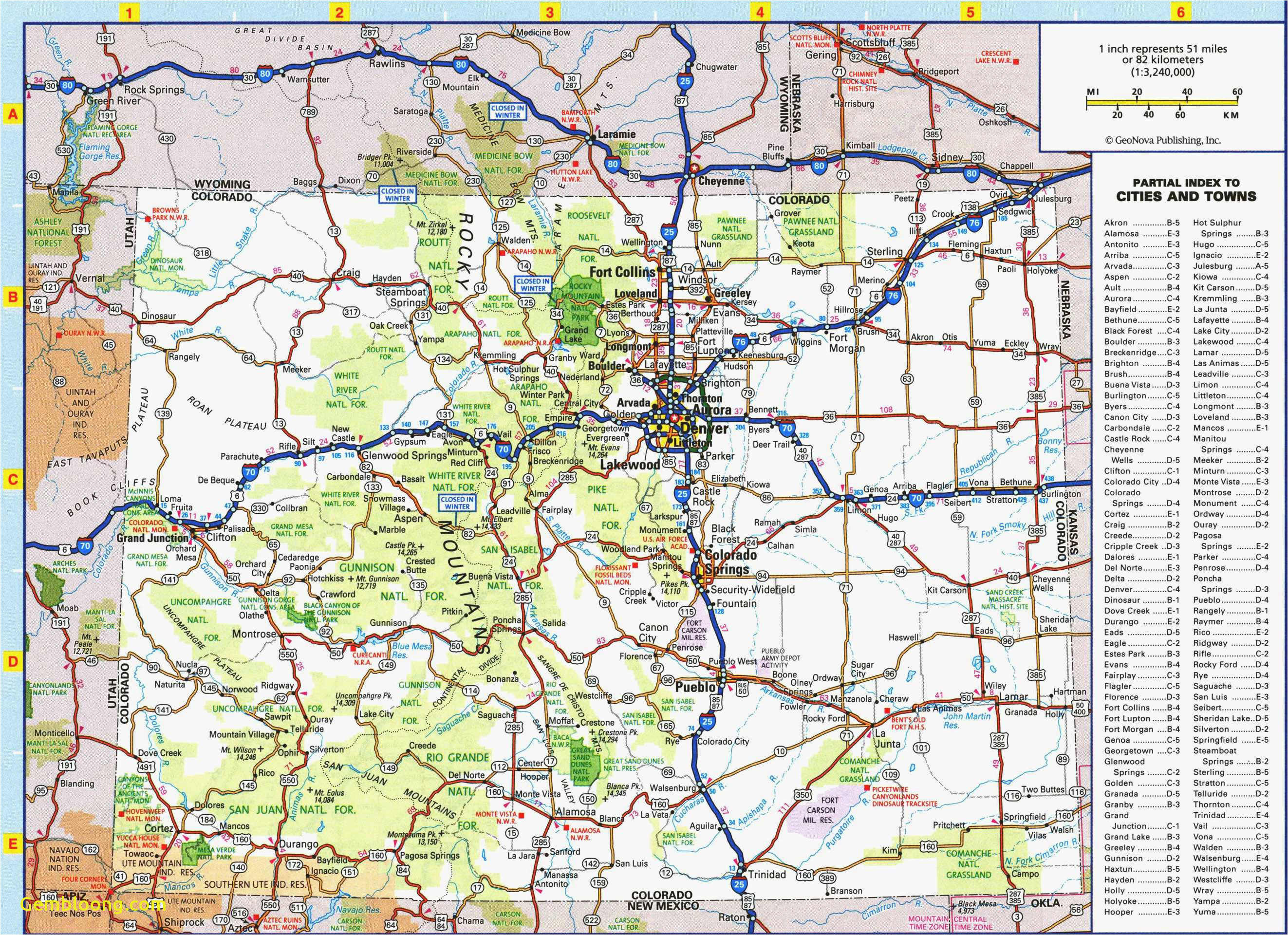 Colorado Road Map Printable | secretmuseum