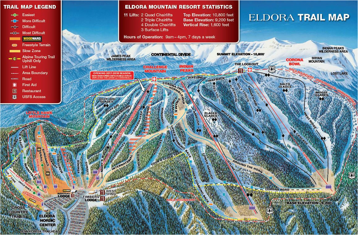 eldora trail map eldora denver pinterest trail maps
