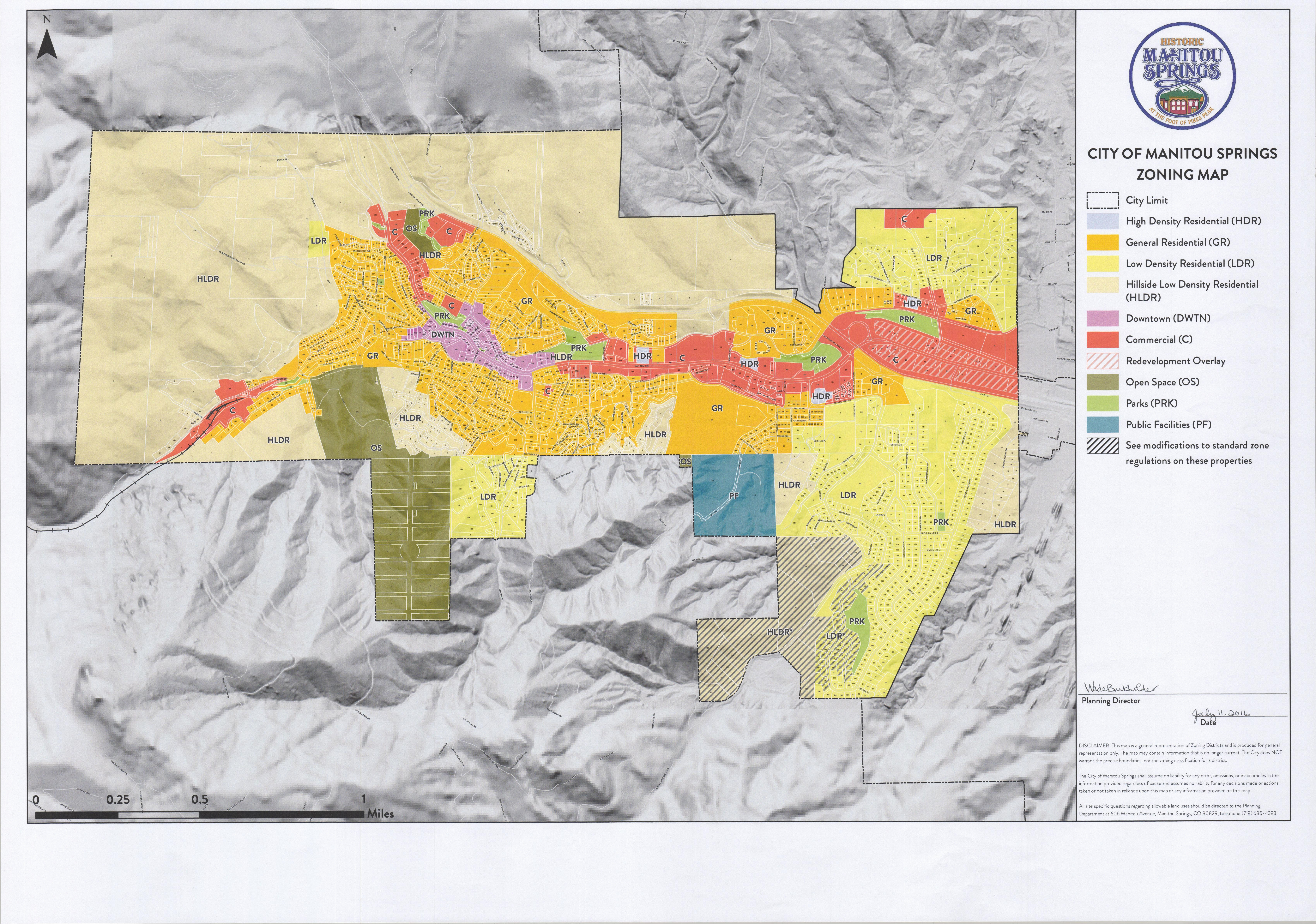 city of manitou springs zoning map