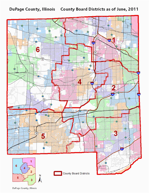 dupage county il county board district map