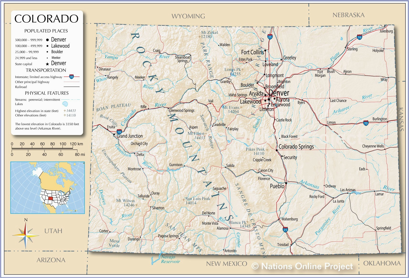 colorado highway map new colorado county map with roads fresh