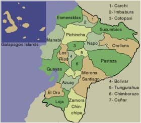 map of ecuador showing imbabura province no 2 download