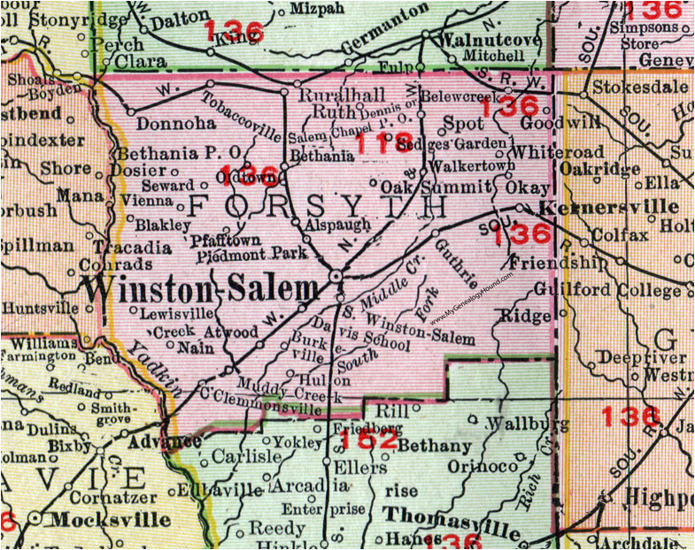 davidson county nc map ny county map