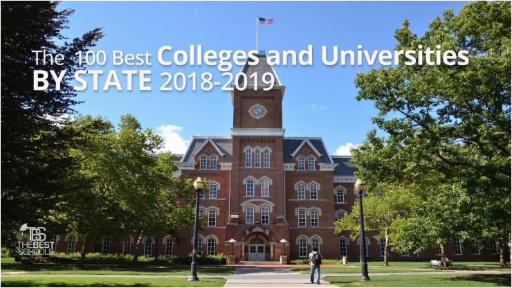 the 100 best colleges and universities by state 2018 2019