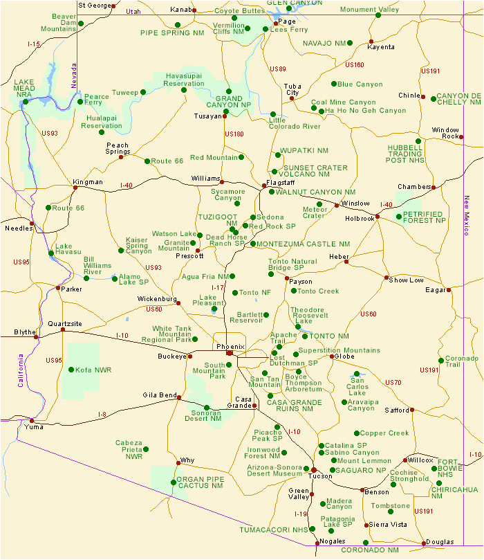 lake pleasant map best of map of arizona maps directions