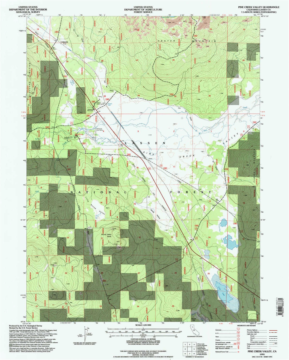 amazon com yellowmaps pine creek valley ca topo map 1 24000 scale