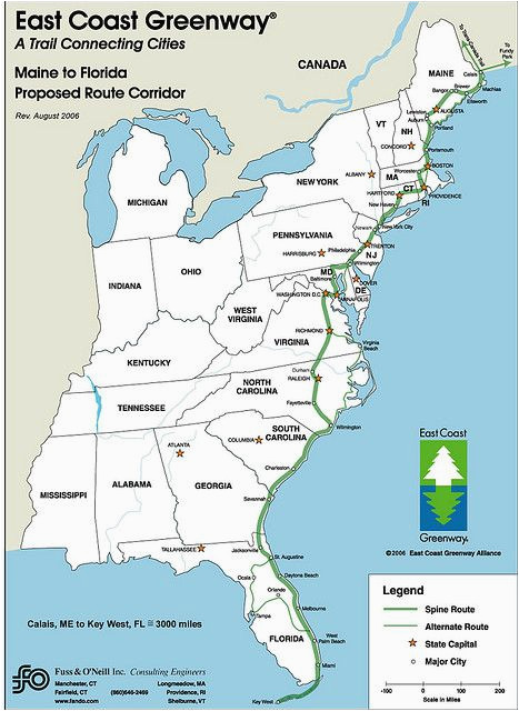 bucket list the nearly complete 3 000 mile long east coast greenway