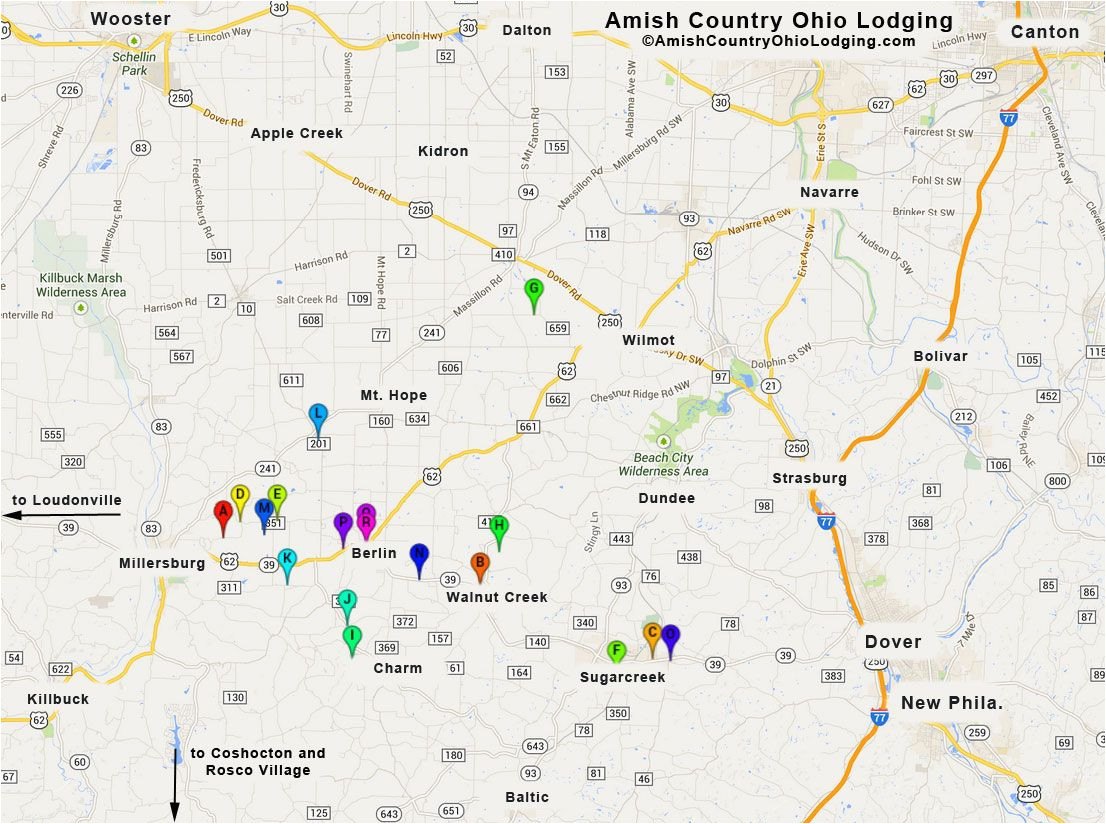 amish country ohio amish country ohio lodging google map