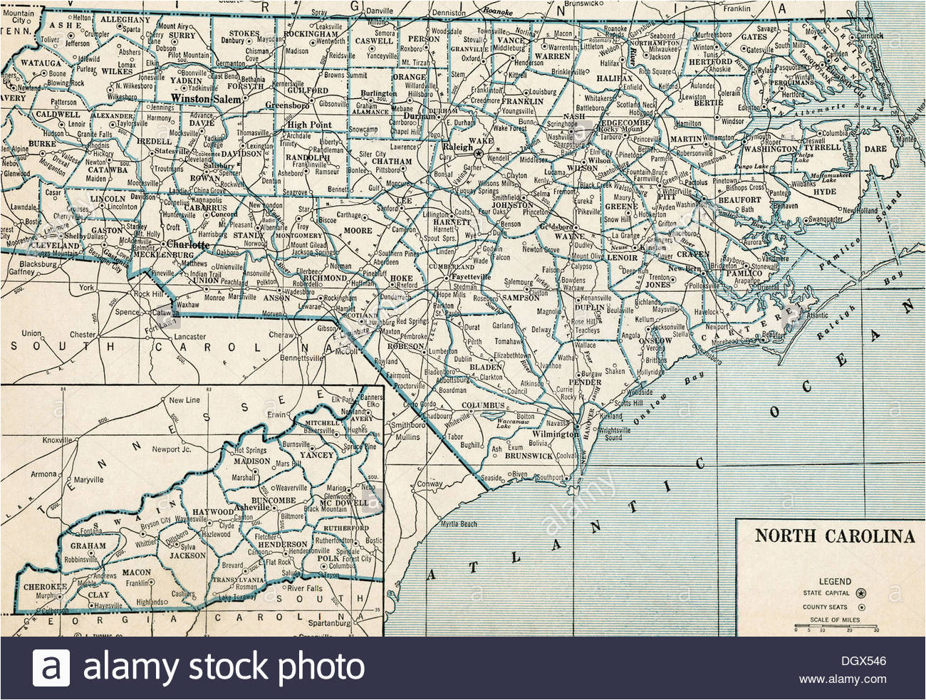 north carolina state map stock photos north carolina state map