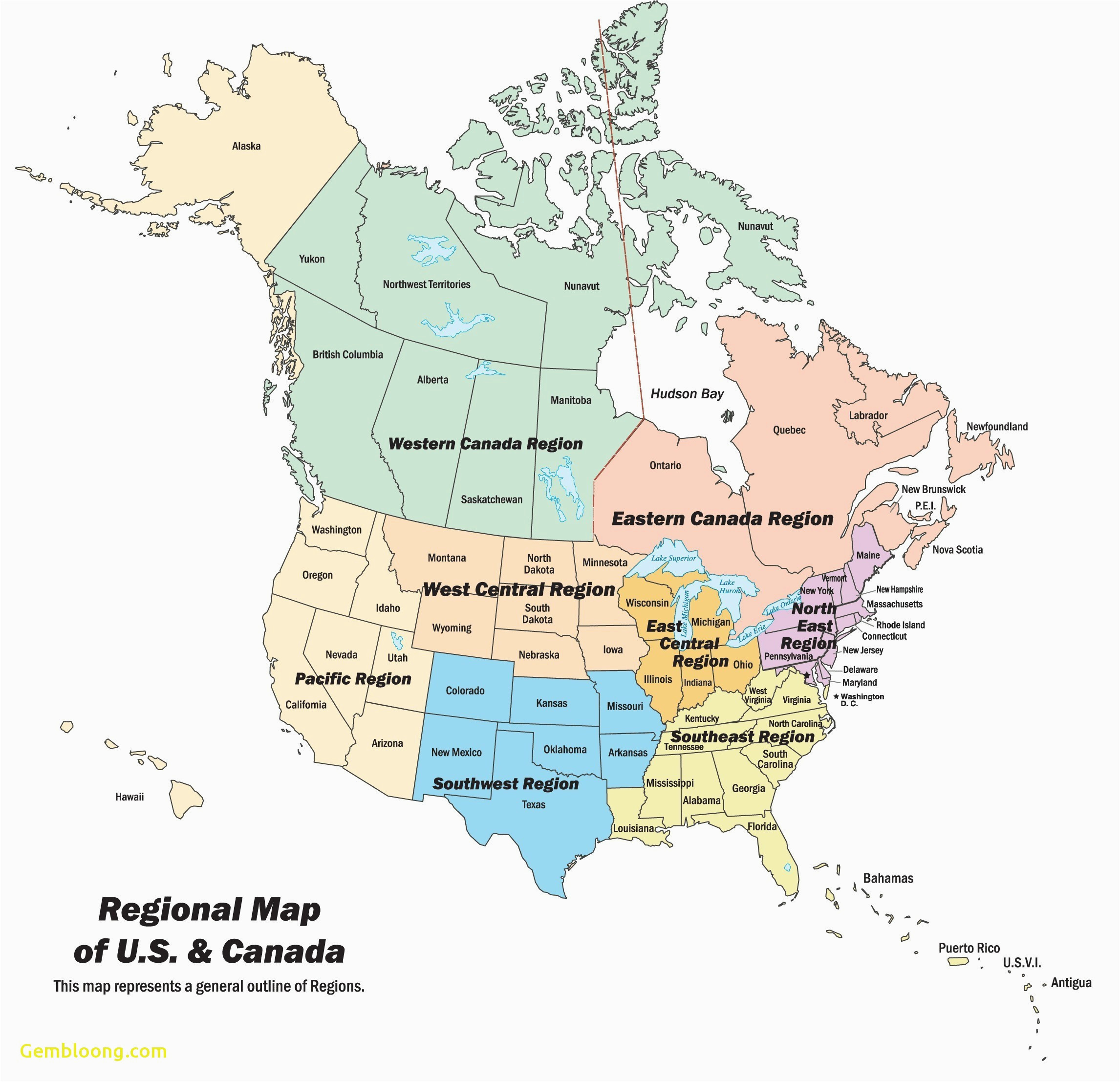 us canada driving map valid map north central united states refrence