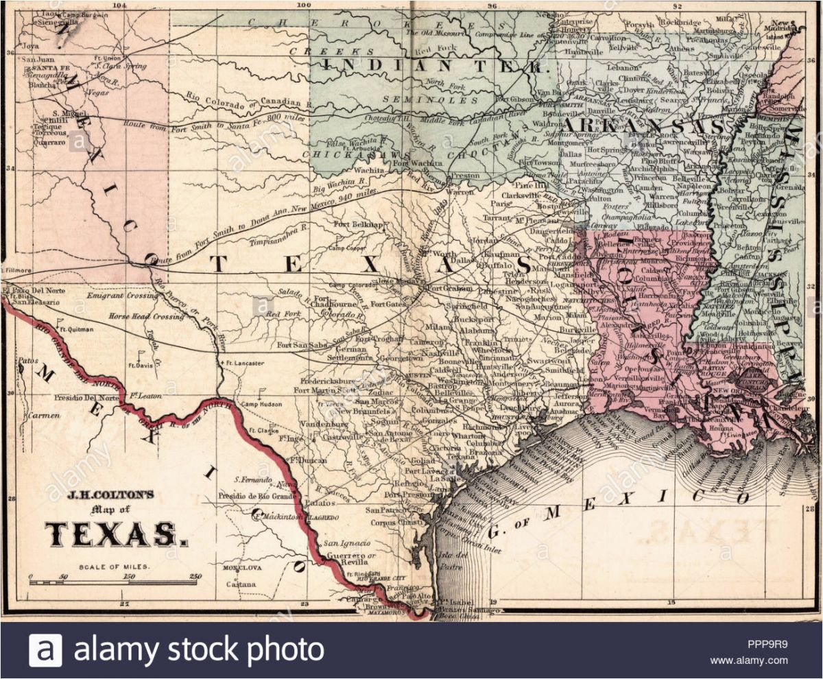 Ignacio Colorado Map Map Of Texas Stockfotos Map Of Texas Bilder Alamy ...