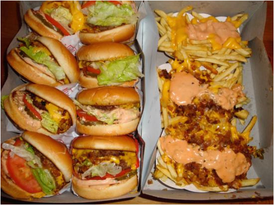 animal style fries and burgers picture of in n out burger