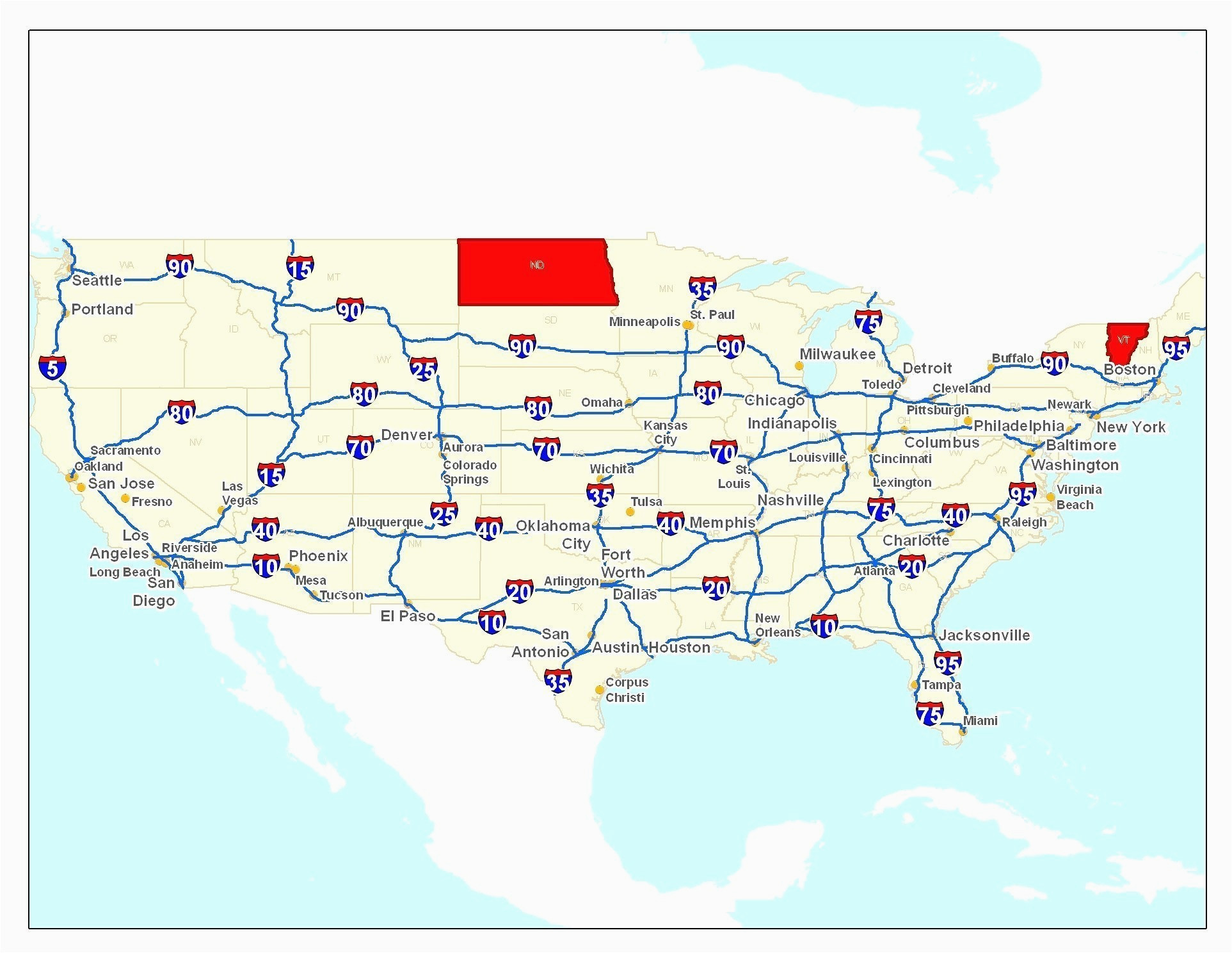 map of the united states highways valid map interstate highways in