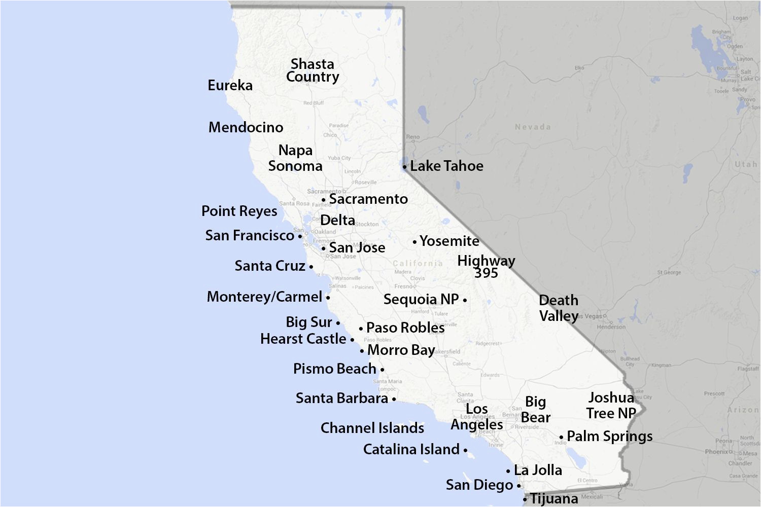 santa monica california map best of maps of california created for