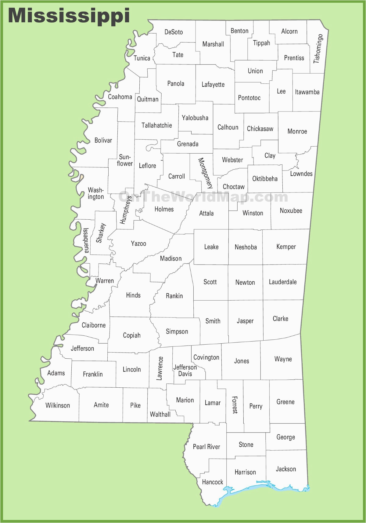 mississippi state maps usa maps of mississippi ms