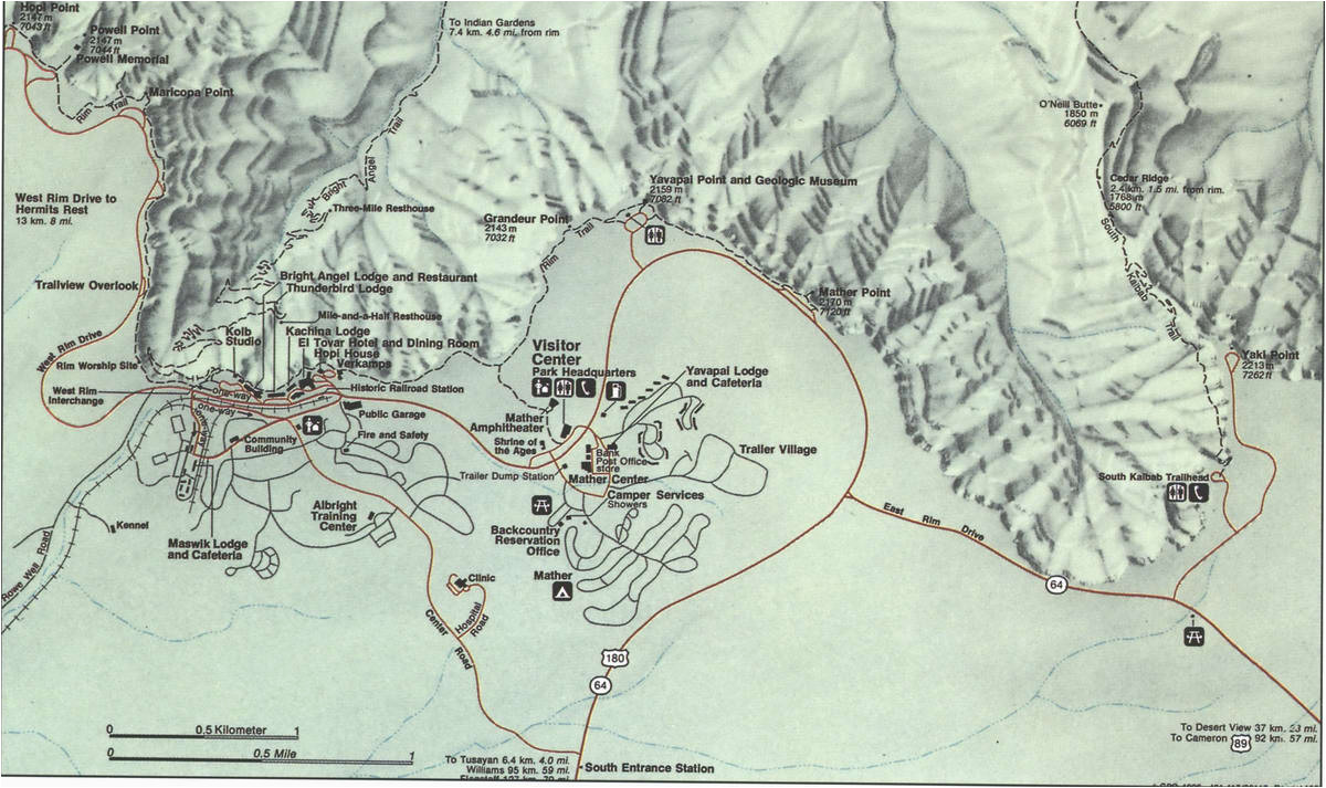 grand canyonfree maps of us