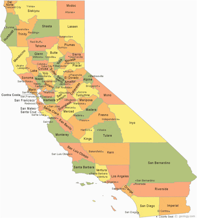 california county map