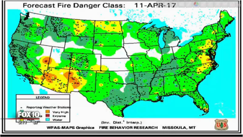 2017 wildfire season outlook for arizona most will happen in june