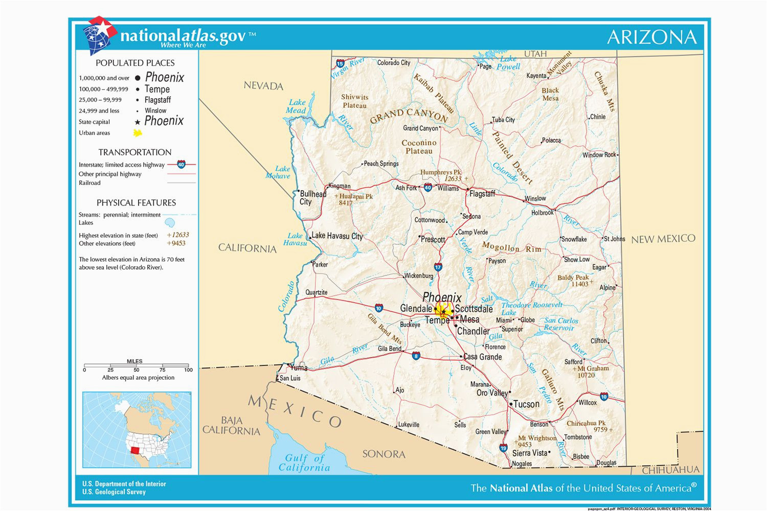 Map Of Arizona Mexico Border secretmuseum