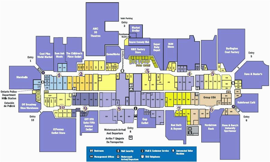 Grapevine Mills Mall Map | Map Of The World