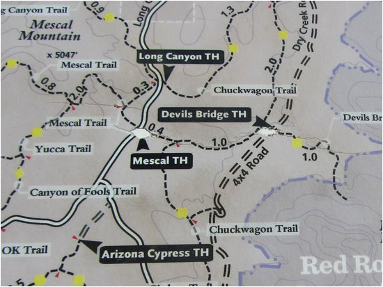 access via long canyon road bild von devil s bridge trail sedona