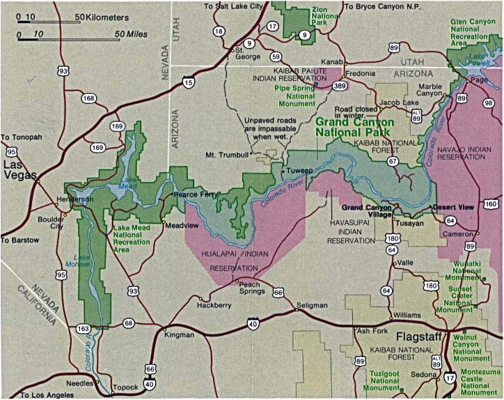 maps of united states national parks and monuments